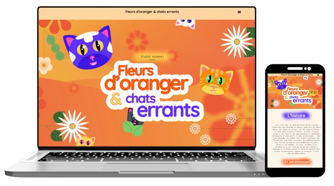 koukaki animation css parralaxe carrousel web design dynamique