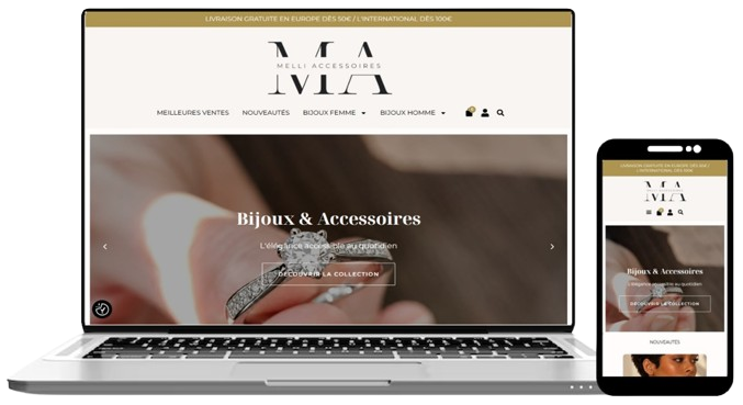 Maintenance et optimisation du site WooCommerce Melli Accessoires à Nantes